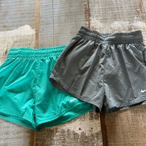Nike Teal and Gray Athletic Shorts Set